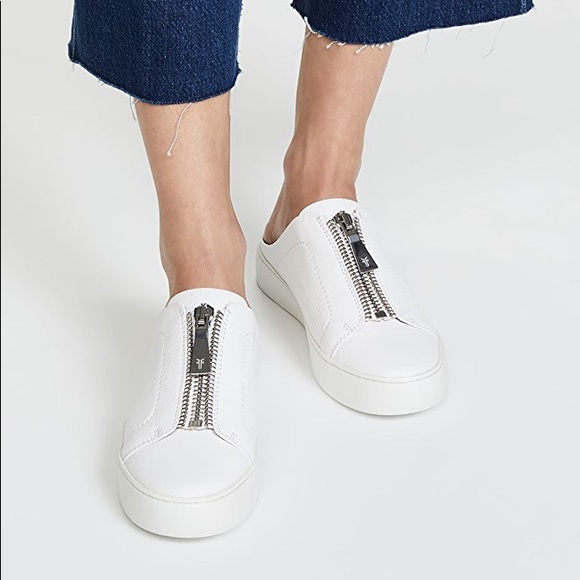 frye lena zip mule